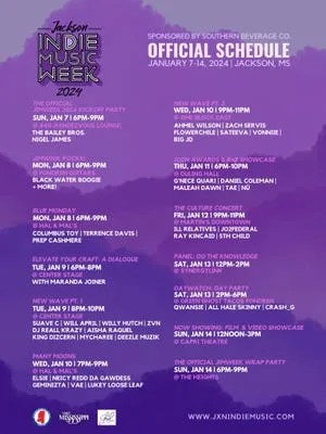 Official JIM week calendar